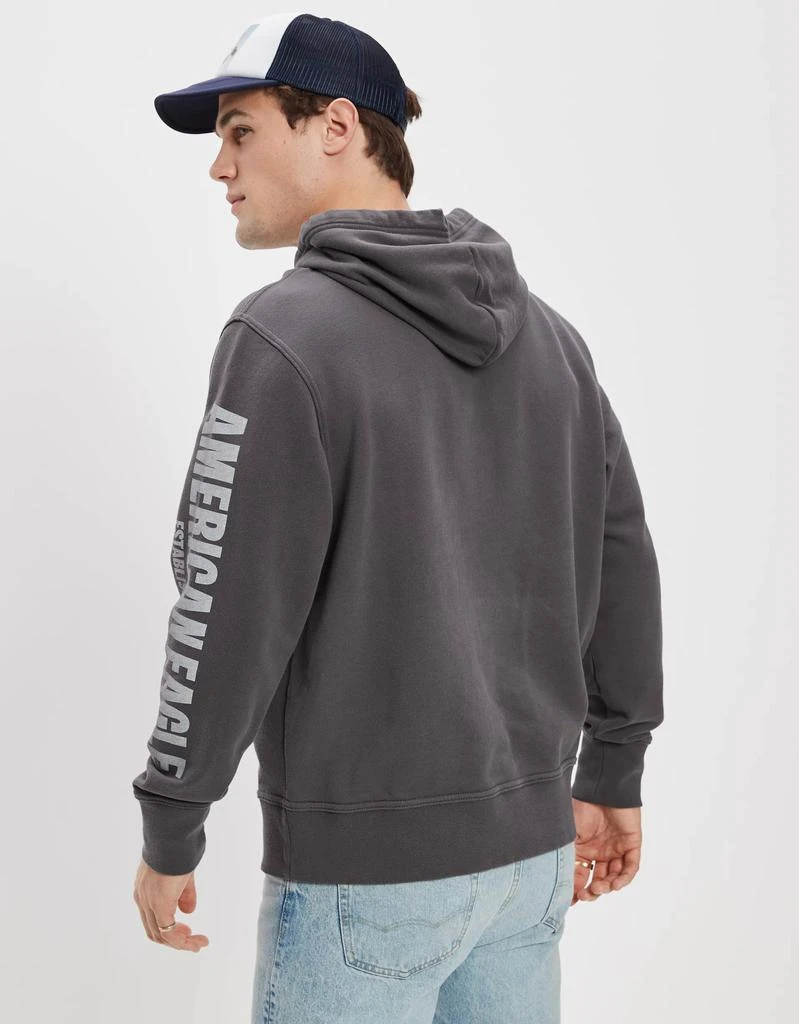 商品AE|AE Bonfire Fleece Graphic Hoodie,价格¥137,第2张图片详细描述