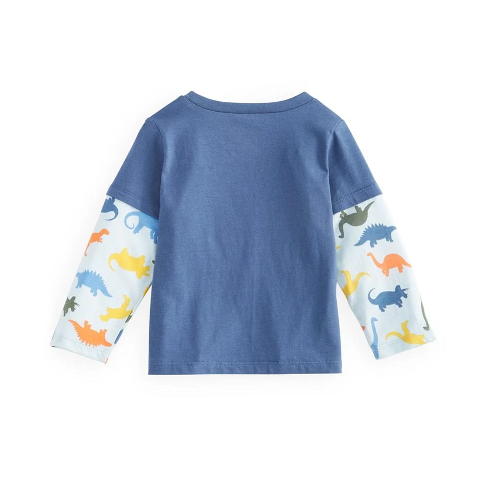 商品First Impressions|Baby Boys Long Sleeve Feeling Happy T-Shirt, Created for Macy's,价格¥75,第2张图片详细描述
