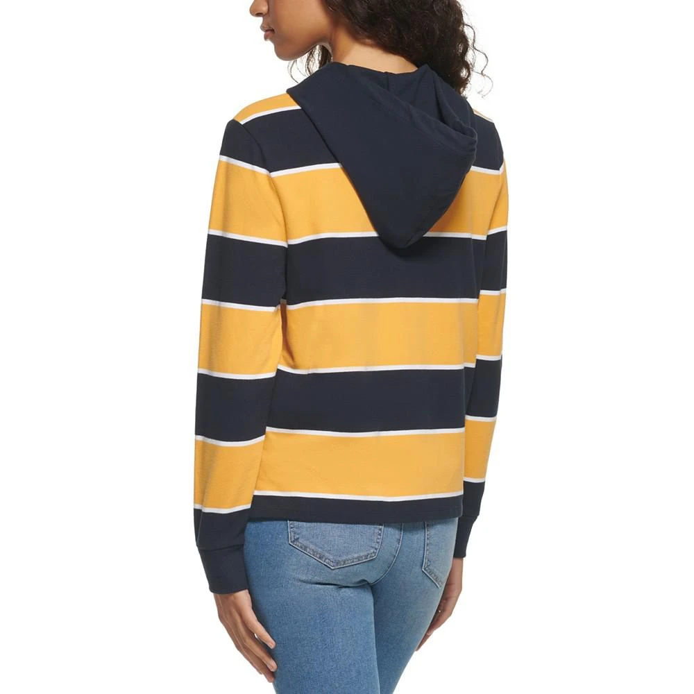 商品Tommy Hilfiger|Women's Rugby Stripe Long Sleeve Hoodie,价格¥322,第2张图片详细描述