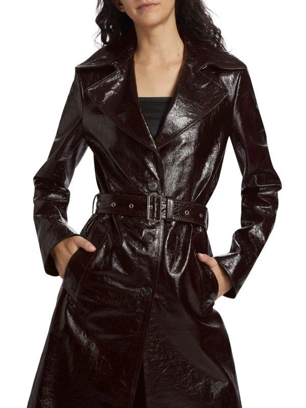 商品Helmut Lang|Patent Leather Trench Coat,价格¥5065,第4张图片详细描述