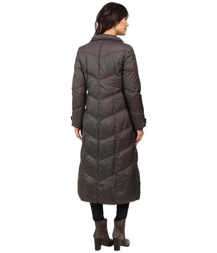 商品London Fog|Chevron Quilted Maxi Coat with Fur Hood,价格¥1084,第5张图片详细描述