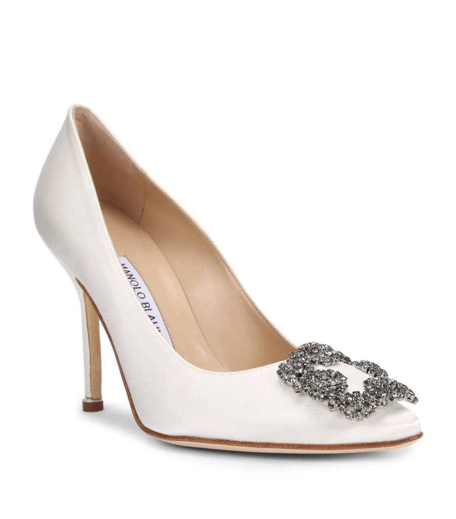 商品Manolo Blahnik|Satin Hangisi Pumps 105,价格¥9790,第1张图片