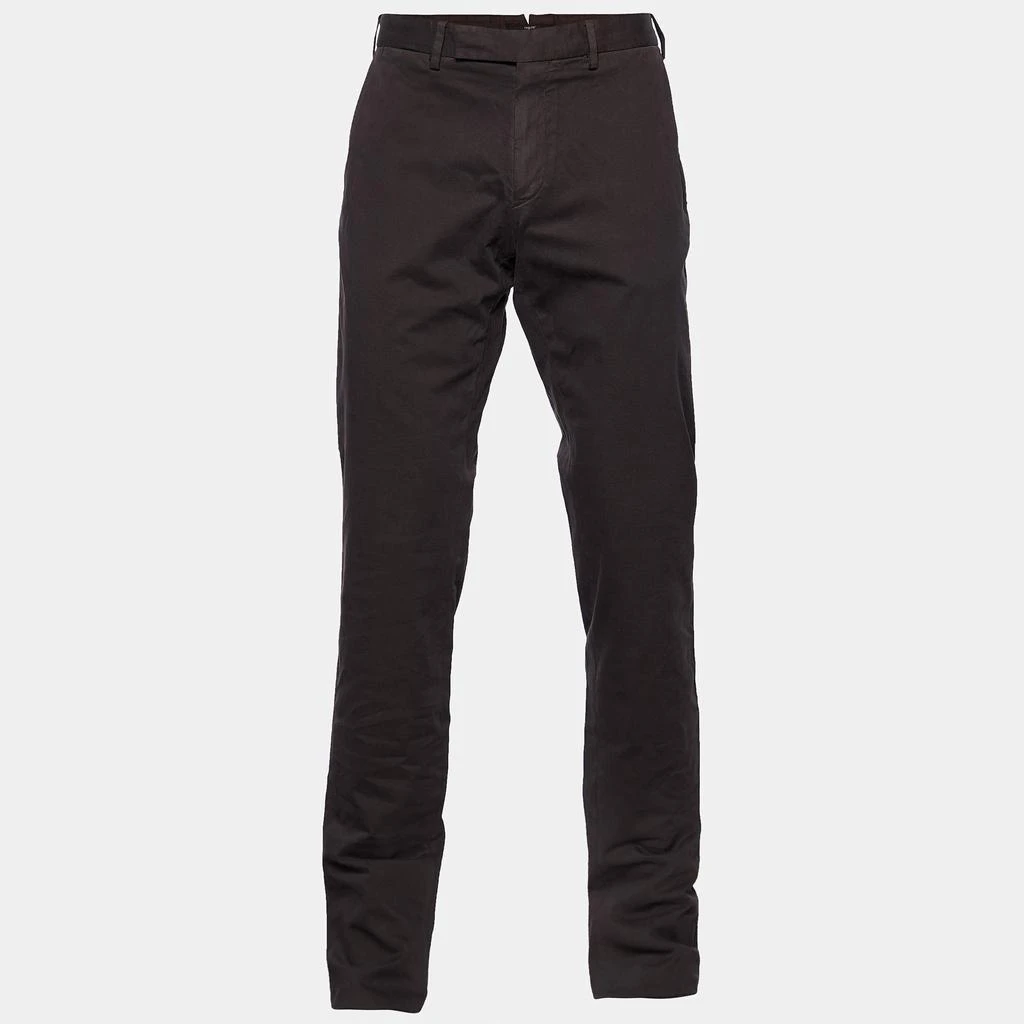 商品[二手商品] Zegna|Ermenegildo Zegna Brown Cotton Blend Regular Fit Pants L,价格¥1117,第1张图片