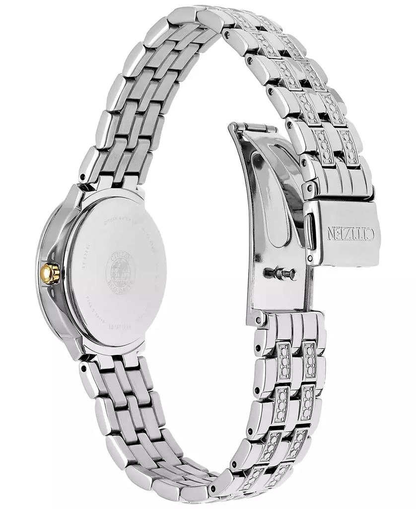 商品Citizen|Women's Eco-Drive Crystal Accent Stainless Steel Bracelet Watch 28mm EW2340-58A,价格¥3219,第3张图片详细描述