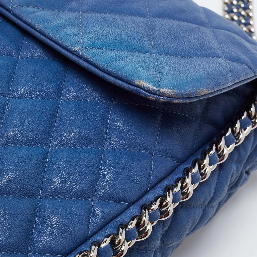 Chanel Blue Quilted Leather Maxi Chain Around Flap Shoulder Bag 商品