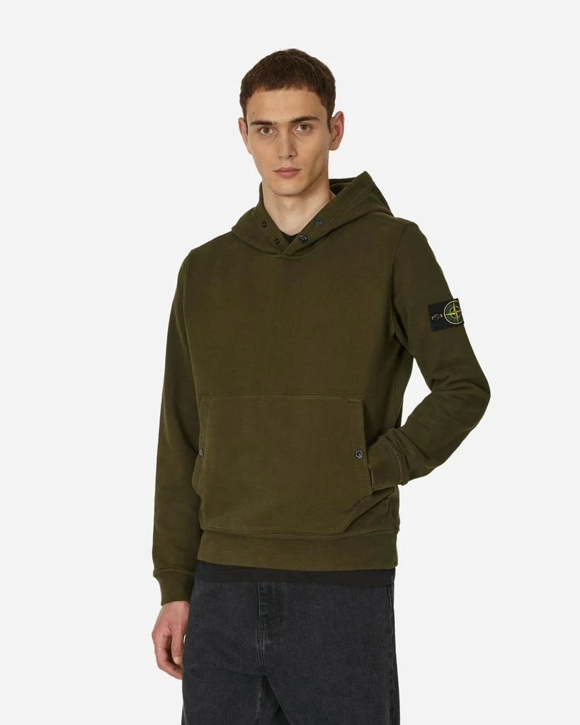 商品Stone Island|Garment Dyed Hooded Sweatshirt Olive,价格¥1644,第1张图片