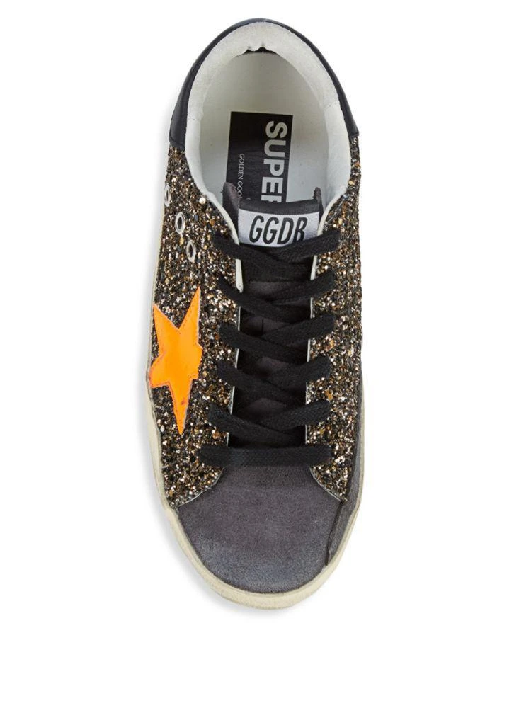 商品Golden Goose|Superstar Distressed Sparkle Sneakers,价格¥2997,第4张图片详细描述