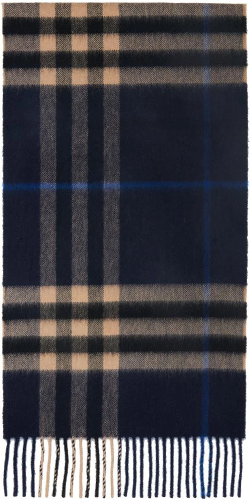 商品Burberry|Navy 'The Classic Check' Scarf,价格¥4639,第1张图片