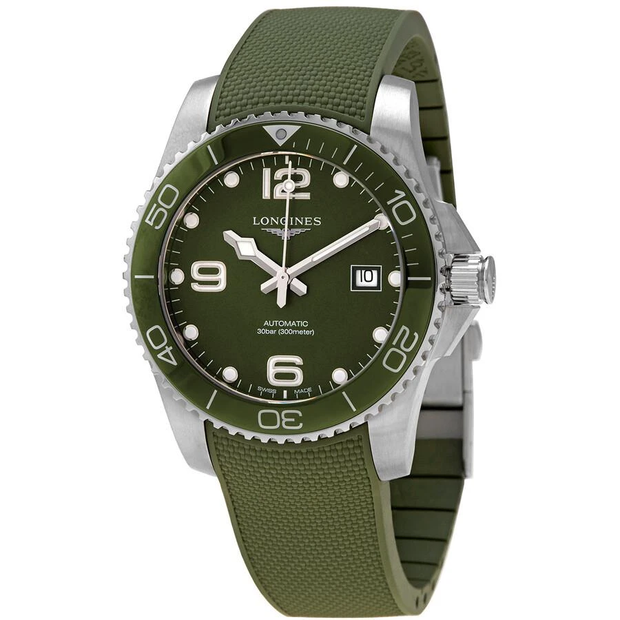 商品Longines|HydroConquest Automatic Green Dial Men's Watch L3.781.4.06.9,价格¥9690,第1张图片