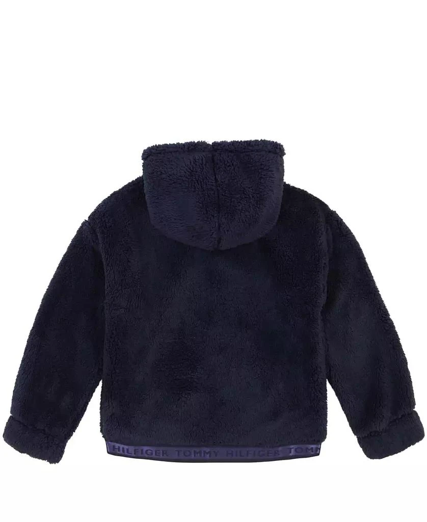 商品Tommy Hilfiger|Big Girls Minky Zip Front Hoodie,价格¥259,第2张图片详细描述