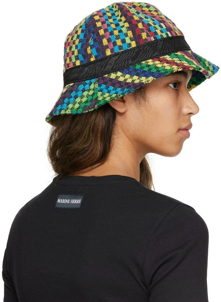 商品MARINE SERRE|Multicolor Kitchen Towels Bucket Hat,价格¥799,第3张图片详细描述