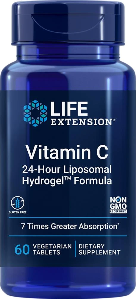 商品Life Extension|Life Extension Vitamin C 24-Hour Liposomal Hydrogel™ Formula (60 tablets, Vegetarian),价格¥187,第1张图片