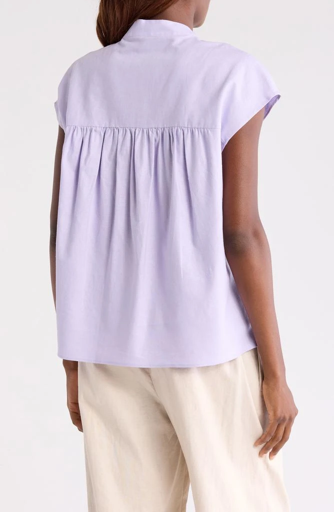 商品Vince|Linen Blend Top,价格¥325,第2张图片详细描述
