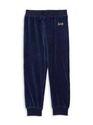 商品Juicy Couture|Little Girl's 2-Piece Velour Logo Sweatshirt & Pants Set,价格¥150,第3张图片详细描述