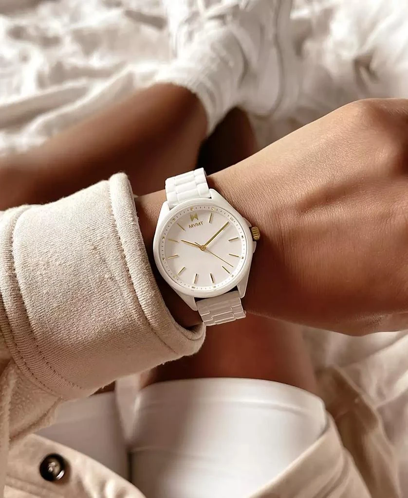 商品MVMT|Coronada White Ceramic Bracelet Watch 36mm,价格¥1192,第4张图片详细描述