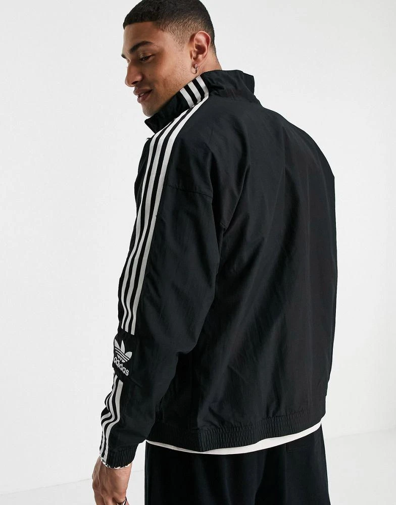 商品Adidas|adidas Originals adicolor lock up track jacket in black,价格¥710,第4张图片详细描述