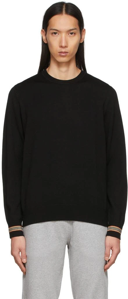 商品Burberry|Black Icon Stripe Sweater,价格¥5609,第1张图片
