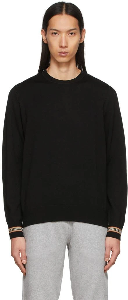 商品Burberry|Black Icon Stripe Sweater,价格¥5978,第1张图片