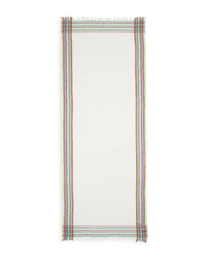 商品Echo Design|Stripe Border Wrap Scarf,价格¥295,第2张图片详细描述