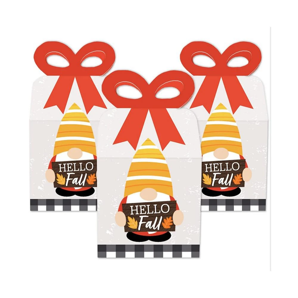 商品Big Dot of Happiness|Fall Gnomes - Square Favor Gift Boxes - Autumn Harvest Party Bow Boxes - Set of 12,价格¥127,第2张图片详细描述