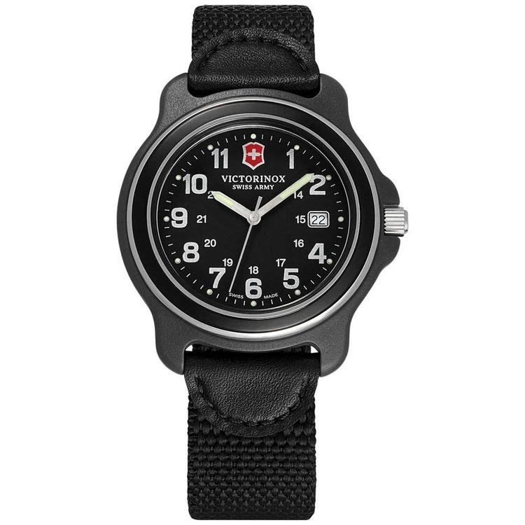 商品Swiss Army|Men's Original Black Nylon Strap Watch 43mm 249087,价格¥1459,第1张图片