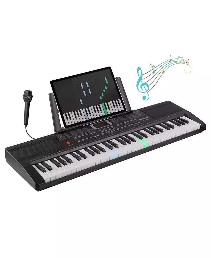 商品Trademark Global|Hey Play Piano Keyboard with Microphone,价格¥641,第4张图片详细描述