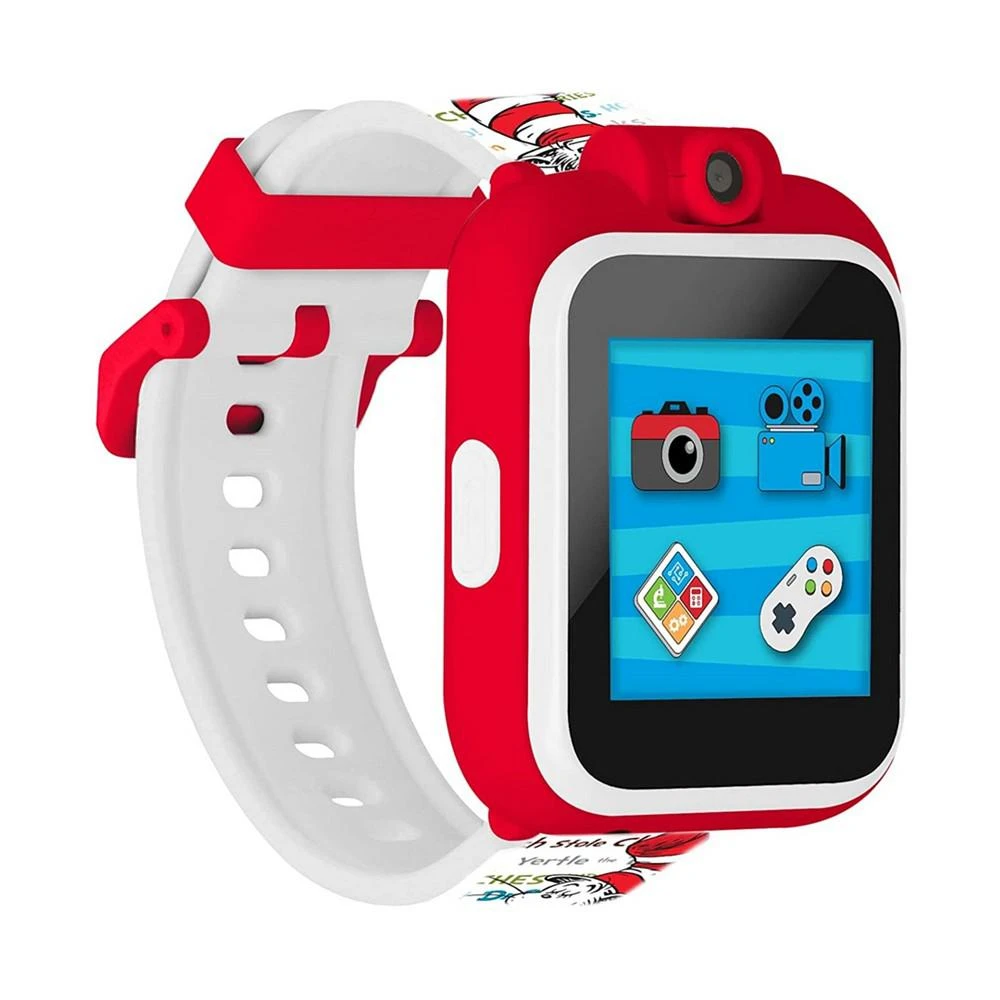 商品Playzoom|iTouch Kids' Dr. Seuss Cat in the Hat 2 White Print Strap Touchscreen Smart Watch 41mm,价格¥419,第1张图片