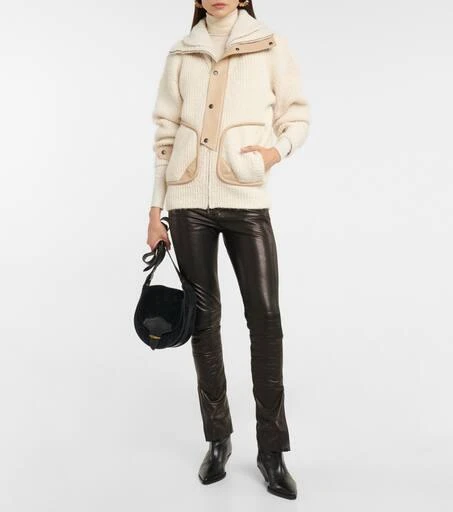 商品Isabel Marant|Lindley ribbed-knit cotton-blend jacket,价格¥7346,第2张图片详细描述