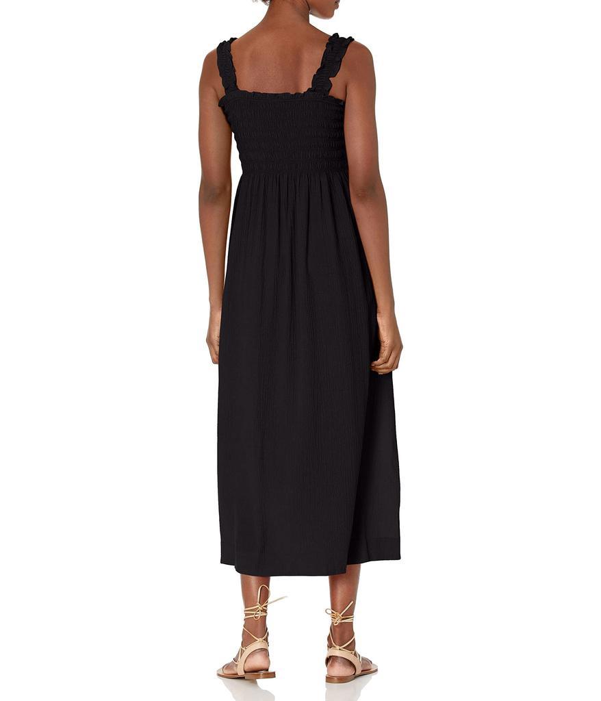 商品Calvin Klein|Women's Sleeveless Maxi Dress with Smocked Bodice,价格¥950,第4张图片详细描述