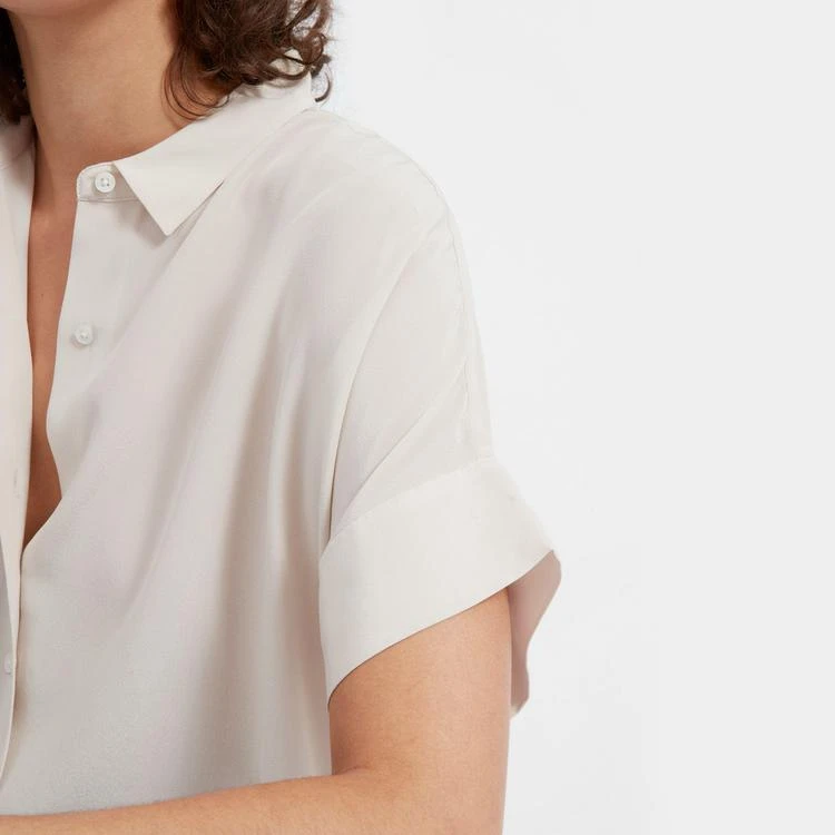 商品Everlane|丝绸短袖宽松衬衫,价格¥509-¥523,第4张图片详细描述