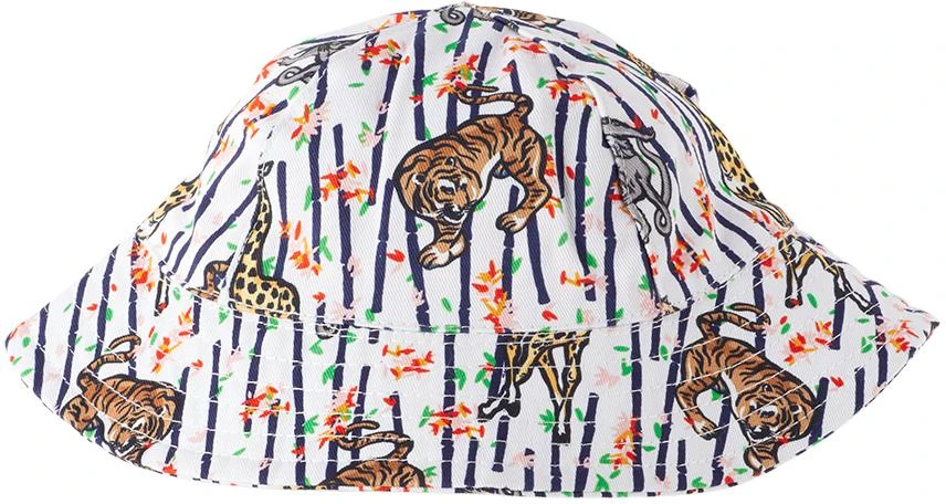 商品Kenzo|Baby White Kenzo Paris Patch Bucket Hat,价格¥213,第2张图片详细描述