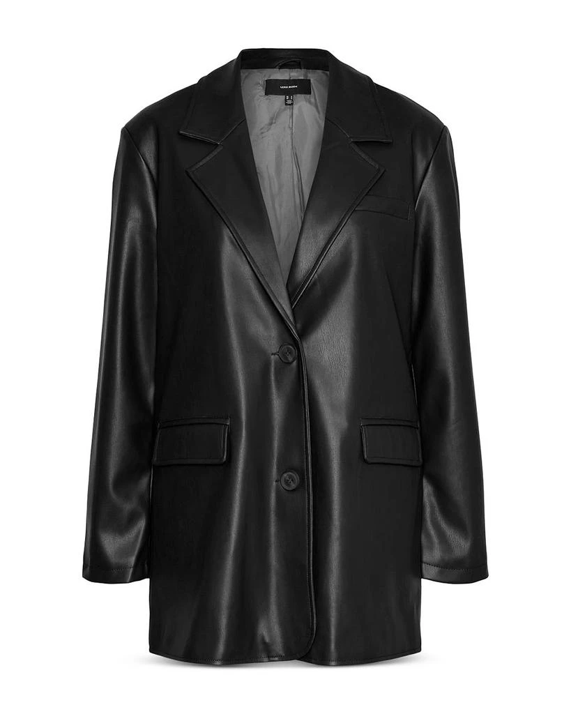 商品VERO MODA|Bella Julie Faux Leather Coat,价格¥405,第1张图片详细描述