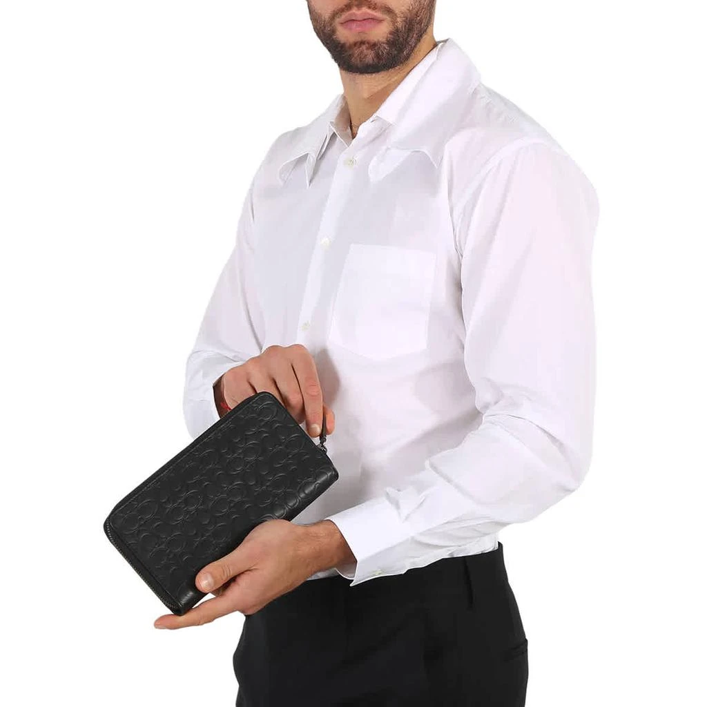 商品Coach|Black Men's Travel Wallet In Signature Leather,价格¥1196,第2张图片详细描述