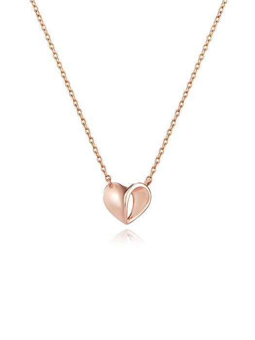 Petitlor 14K Heart Necklace (PG) HL4N12406P4420商品第1张图片规格展示