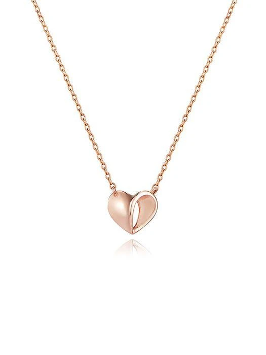 商品hyeres-lor|Petitlor 14K Heart Necklace_Pink Gold,价格¥2962,第1张图片