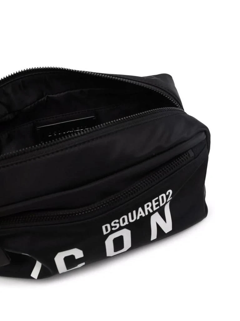 商品DSQUARED2|DSQUARED2 logo-print zipped wash bag,价格¥1465,第3张图片详细描述