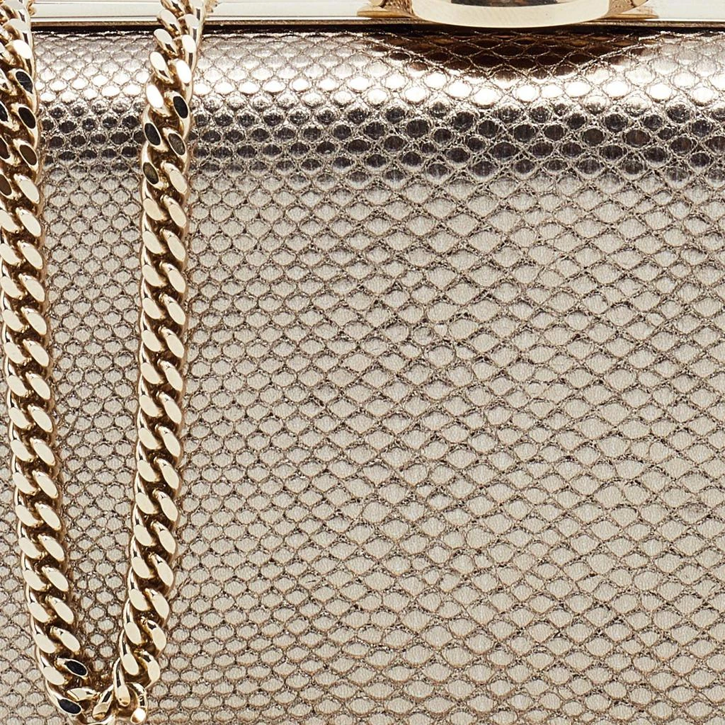 商品[二手商品] BVLGARI|Bvlgari Metallic Gold Karung Chain Clutch,价格¥4702,第5张图片详细描述