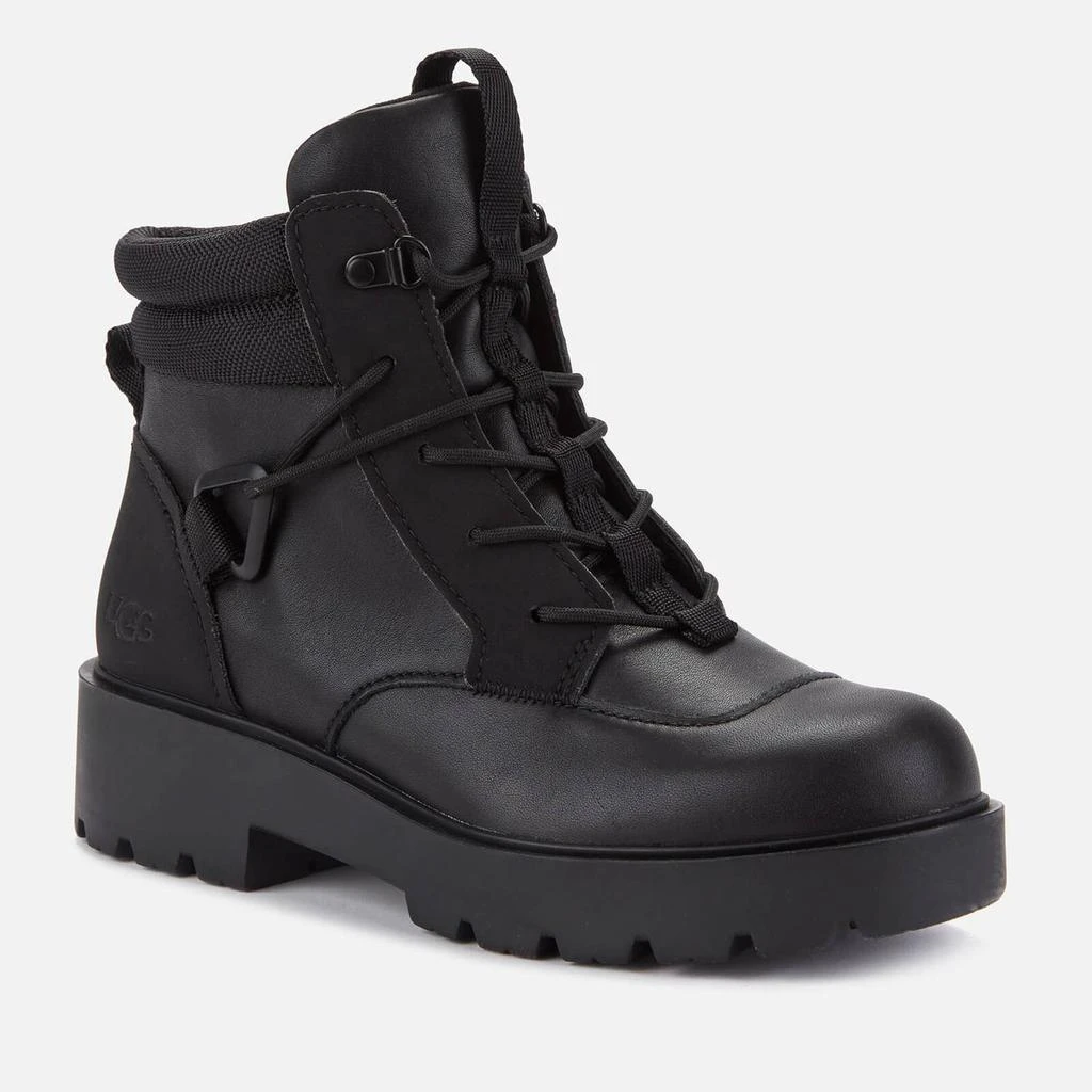 商品UGG|UGG Women's Tioga Waterproof Leather Hiking Style Boots - Black,价格¥707,第3张图片详细描述