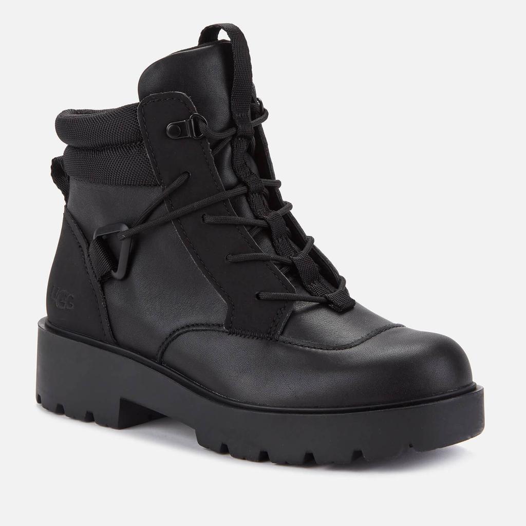 商品UGG|UGG Women's Tioga Waterproof Leather Hiking Style Boots - Black,价格¥589,第5张图片详细描述