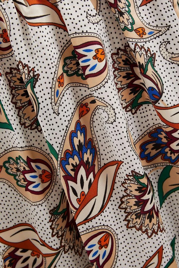 商品Maje|Risleya shirred printed satin dress,价格¥1254,第2张图片详细描述