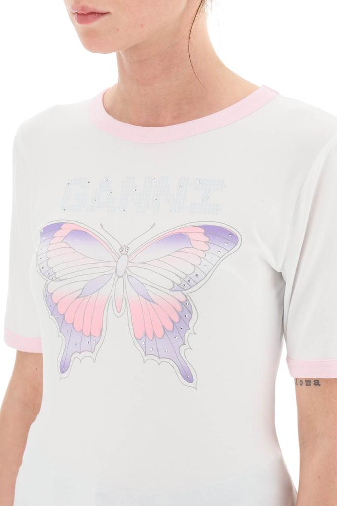 Ganni Butterfly T Shirt商品第4张图片规格展示