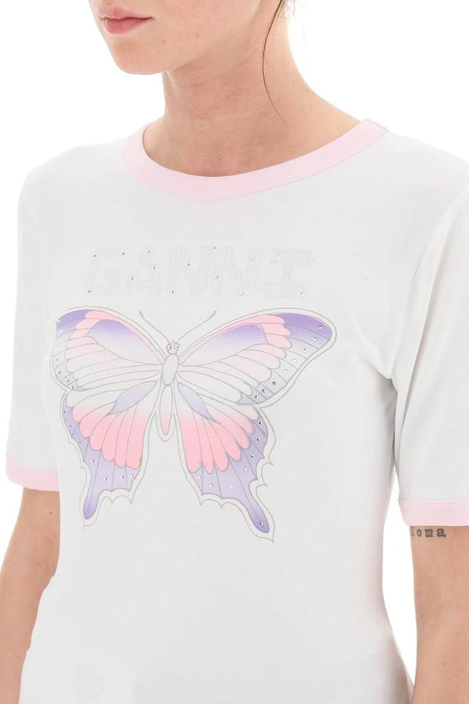 商品Ganni|Ganni Butterfly T Shirt,价格¥456,第4张图片详细描述