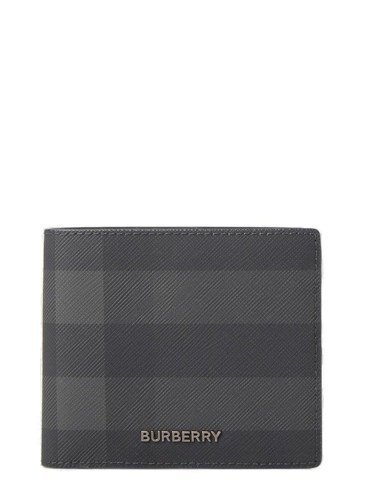 商品Burberry|Burberry Checked Logo Plaque Bifold Wallet,价格¥1997,第1张图片