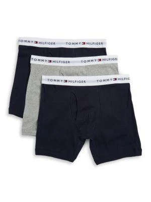 商品Tommy Hilfiger|3-Pack Logo Accented Boxer Briefs,价格¥150,第1张图片