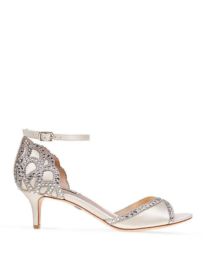 商品Badgley Mischka|Gillian Embellished Ankle Strap Sandals ,价格¥1666,第2张图片详细描述