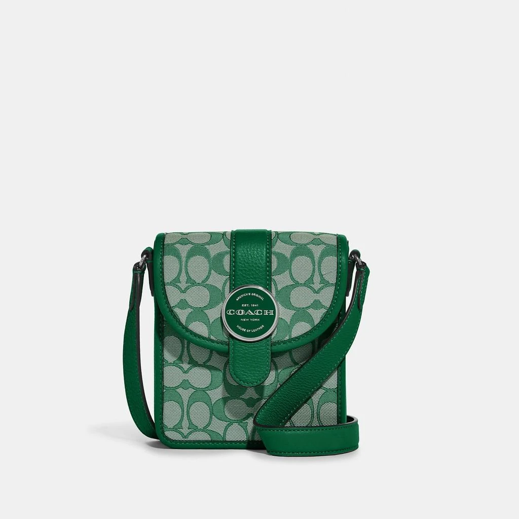 Coach Outlet Coach Outlet North/South Lonnie Crossbody In Signature Jacquard 7