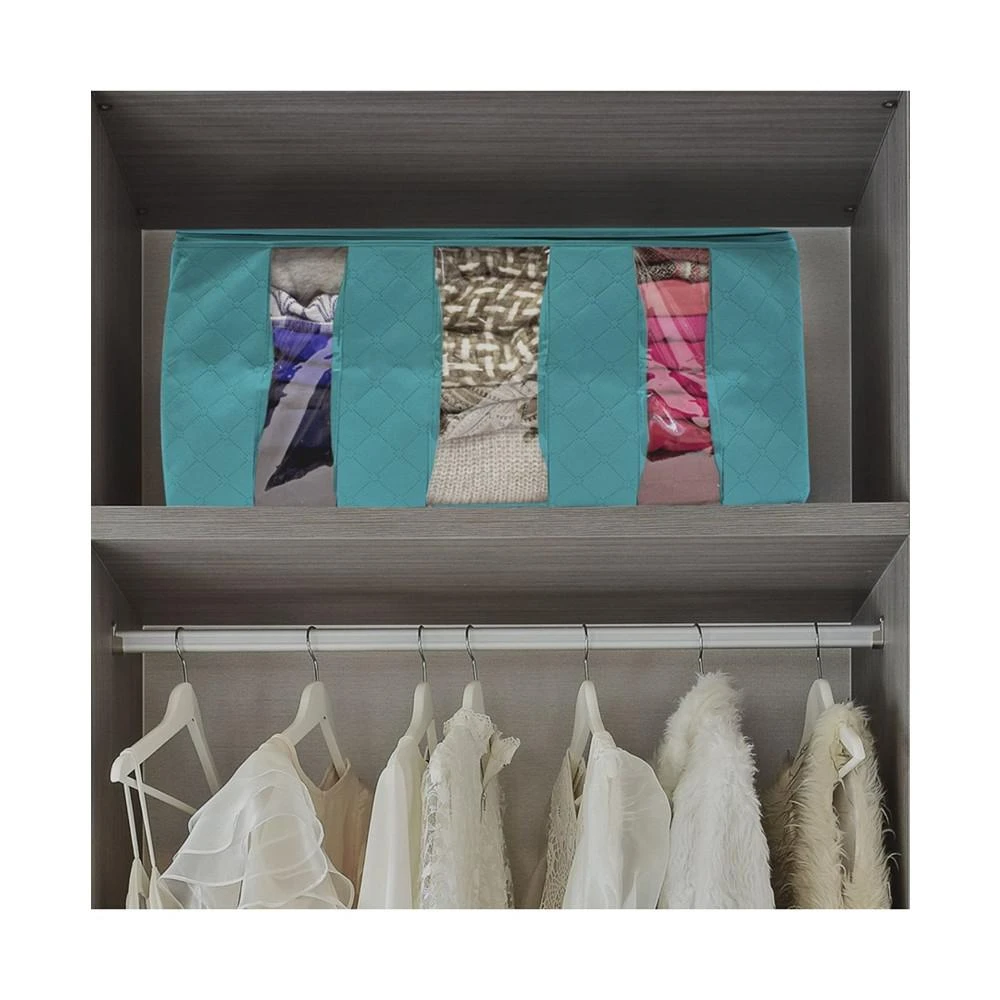 商品Sorbus|Foldable Fabric Storage 3 Sectional Organizer Bag, Pack of 2,价格¥187,第3张图片详细描述