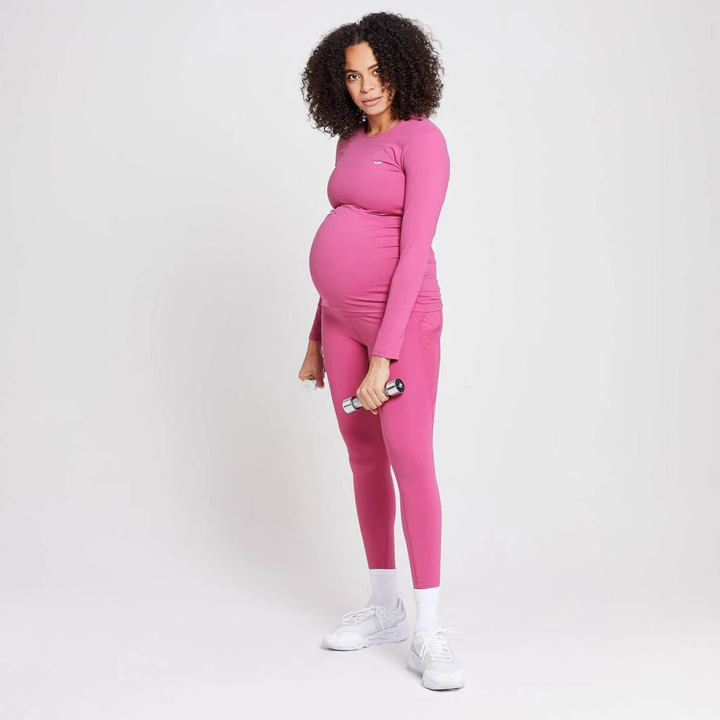 商品Myprotein|MP Women's Power Maternity Long Sleeve Top - Sangria,价格¥105,第2张图片详细描述