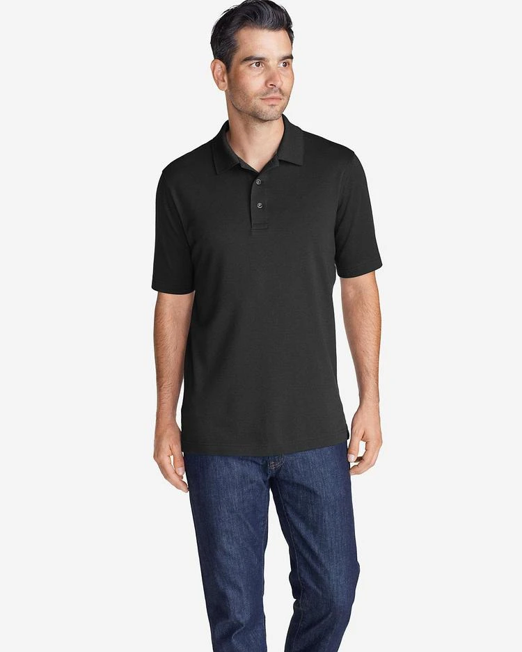 商品Eddie Bauer|Men&#39;s Voyager 2.0 Performance Short-Sleeve Polo Shirt - Relaxed Fit, Solid,价格¥261-¥373,第2张图片详细描述