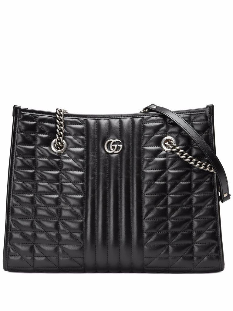 商品Gucci|GUCCI - Gg Marmont Leather Shopping Bag,价格¥15603,第1张图片